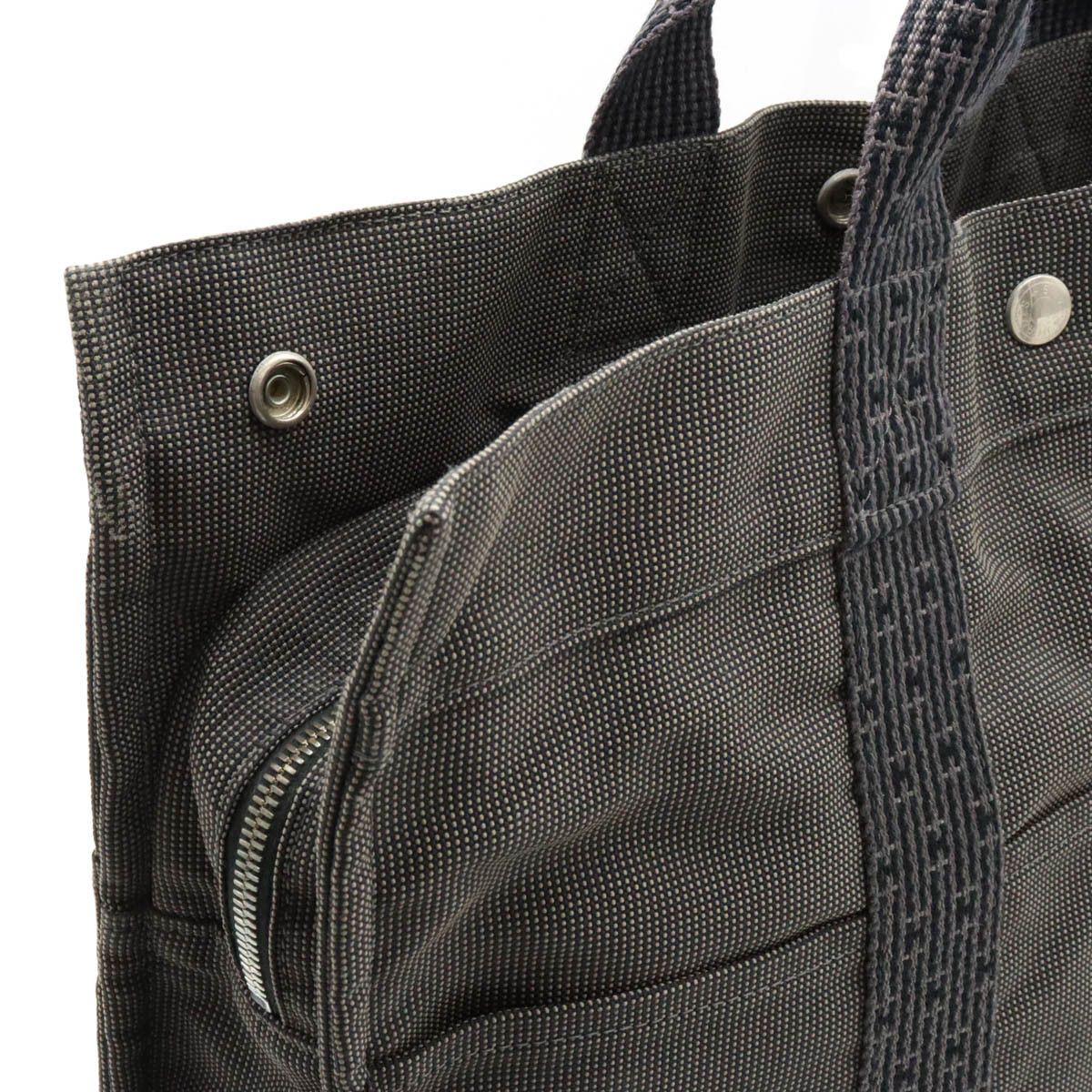 Hermes Hermes Hermes Canvas Herline Tote MM Bag Canvas Tote Bag in Very Good Condition Size ONE SIZE - 7 Thumbnail