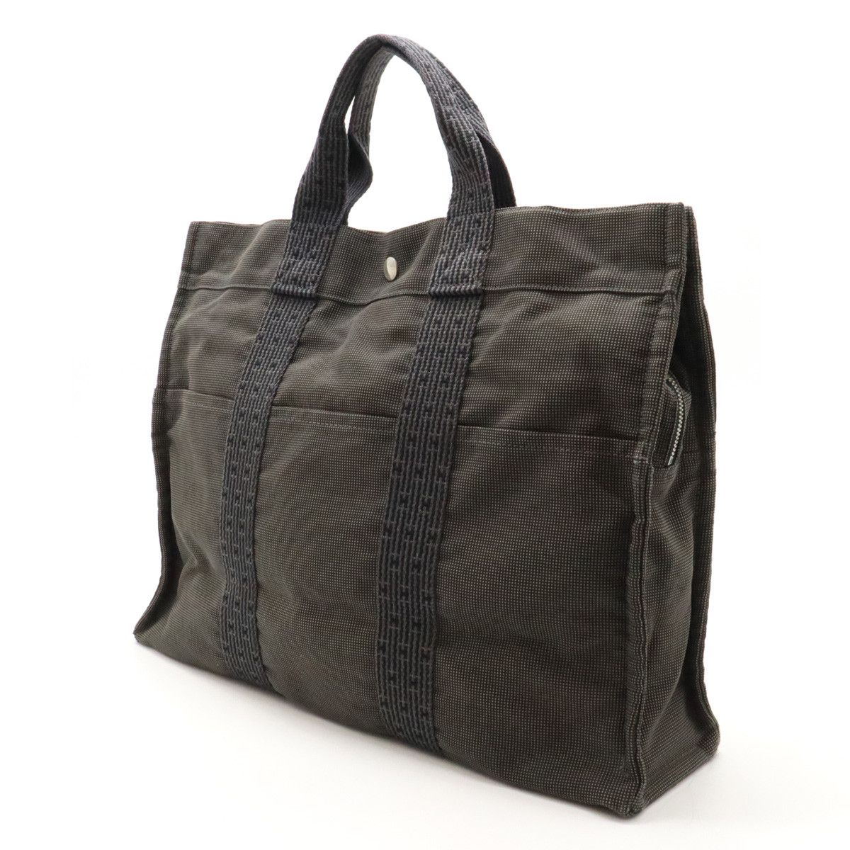 Hermes Hermes Hermes Canvas Herline Tote MM Bag Canvas Tote Bag in Very Good Condition Size ONE SIZE - 2 Thumbnail