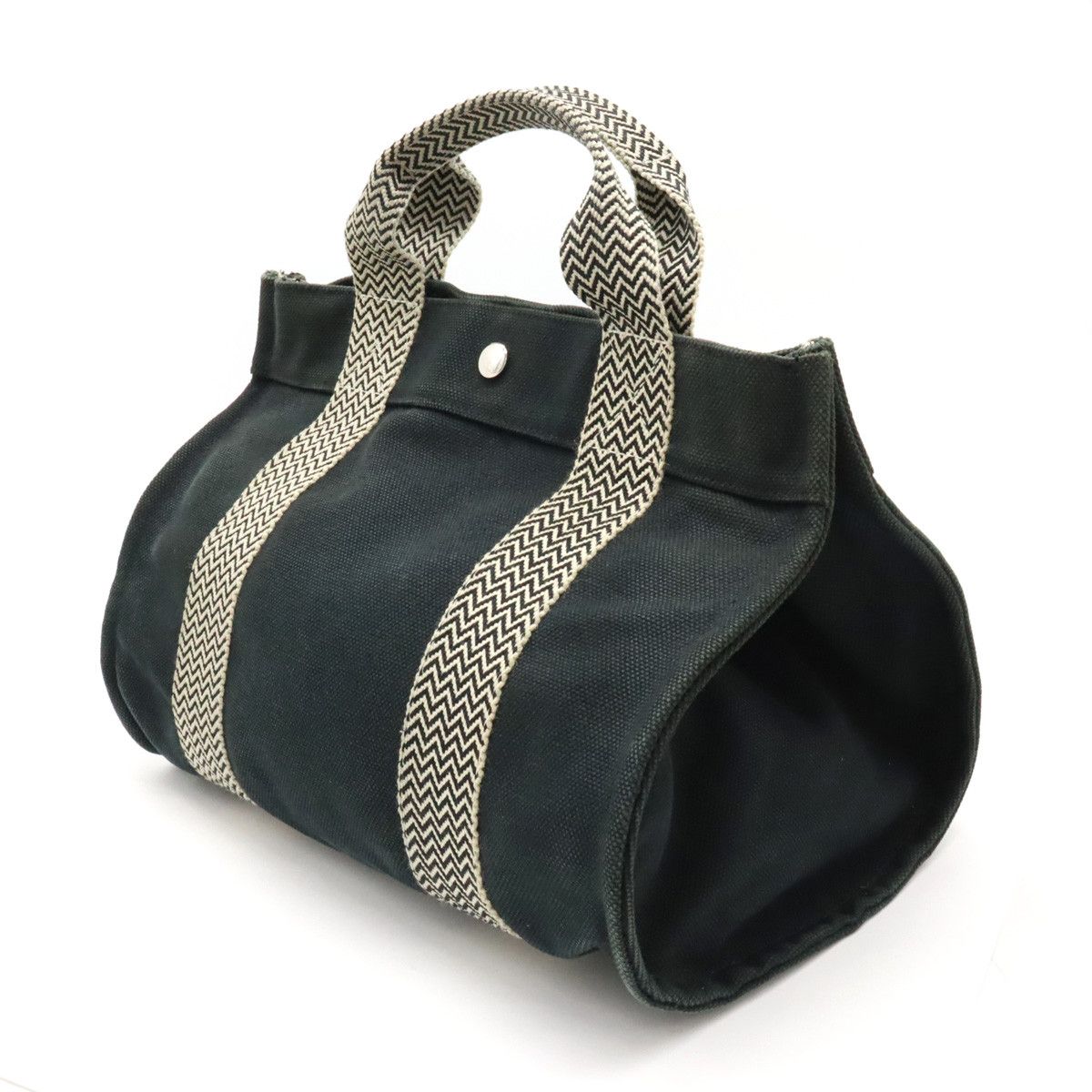 Hermes Hermes Hermes Cannes PM Canvas Tote Bag with Pouch Canvas Tote Bag in Good Condition Size ONE SIZE - 2 Thumbnail
