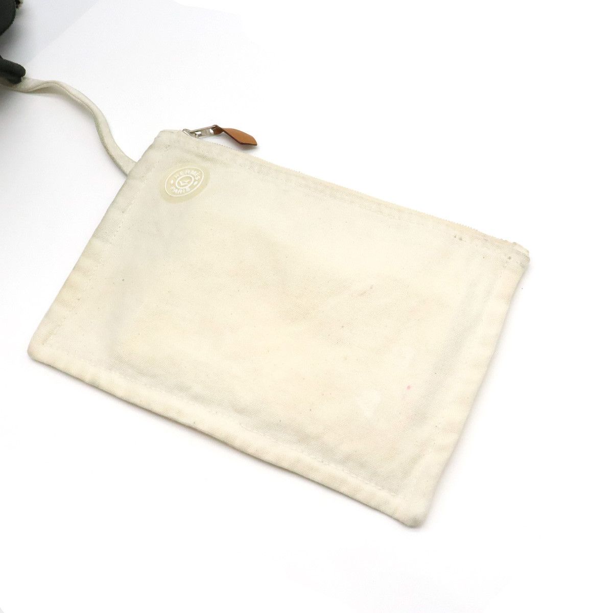 Hermes Hermes Hermes Cannes PM Canvas Tote Bag with Pouch Canvas Tote Bag in Good Condition Size ONE SIZE - 8 Thumbnail