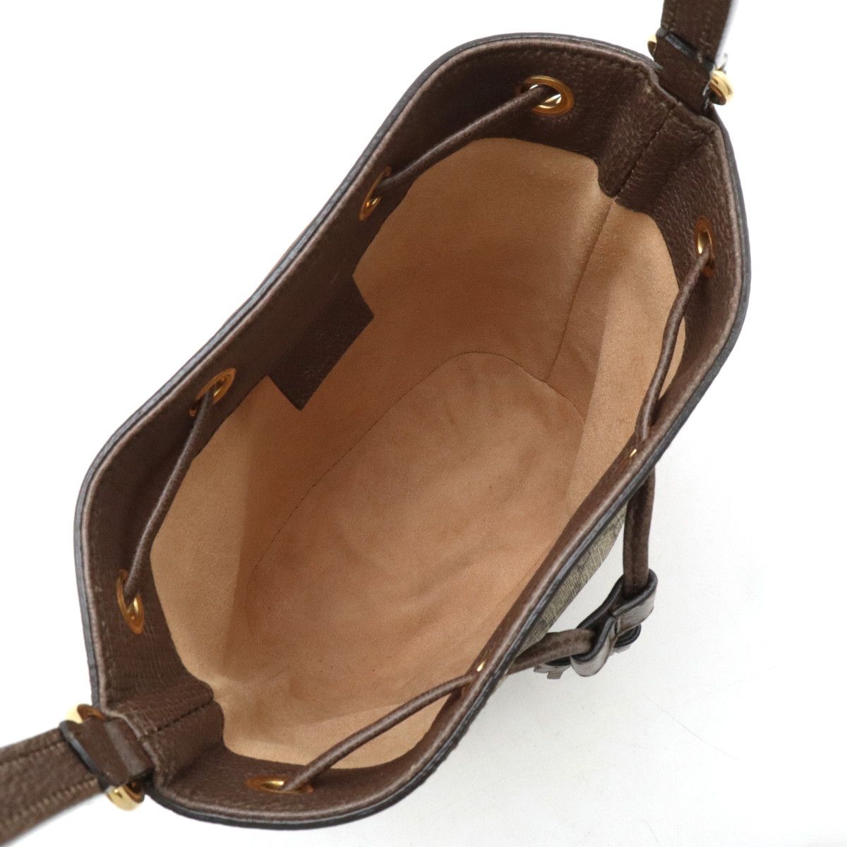 Gucci Gucci Gucci Ophidia GG Supreme Mini Bucket Bag 550620 Canvas Shoulder Bag 550620 in Very Good Condition Size ONE SIZE - 5 Thumbnail