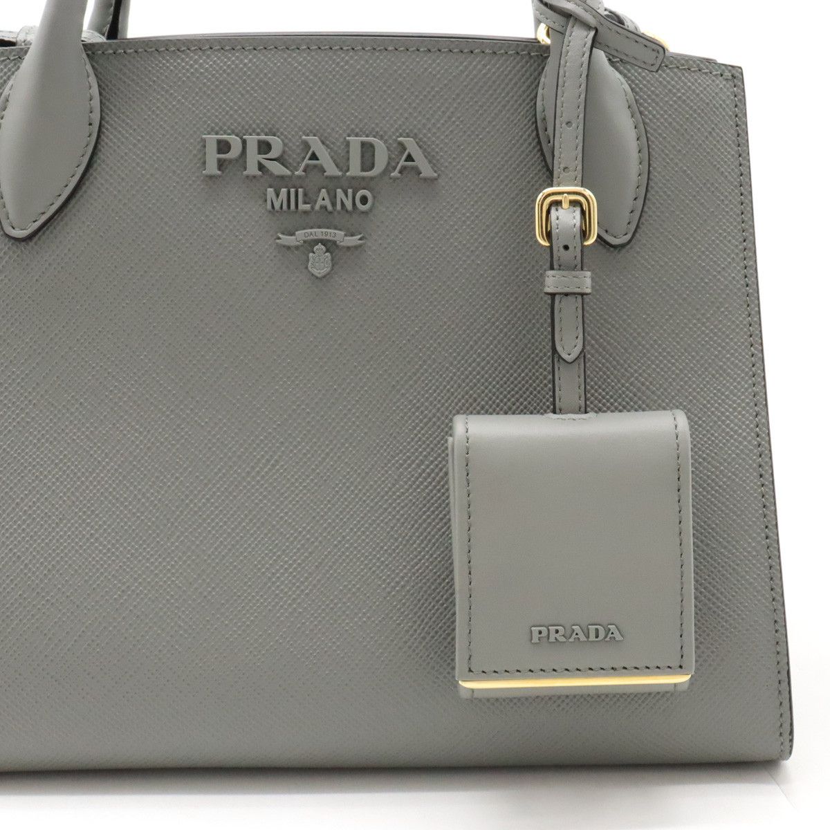 Prada Prada Prada Monochrome Small Leather Handbag 1BA156 Leather Handbag 1BA156 in Pristine Condition Grailed