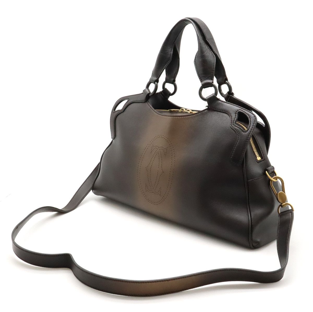 Cartier Cartier Cartier Marcello de Cartier Leather Handbag Tote Leather Handbag in Very Good Condition Size ONE SIZE - 2 Thumbnail