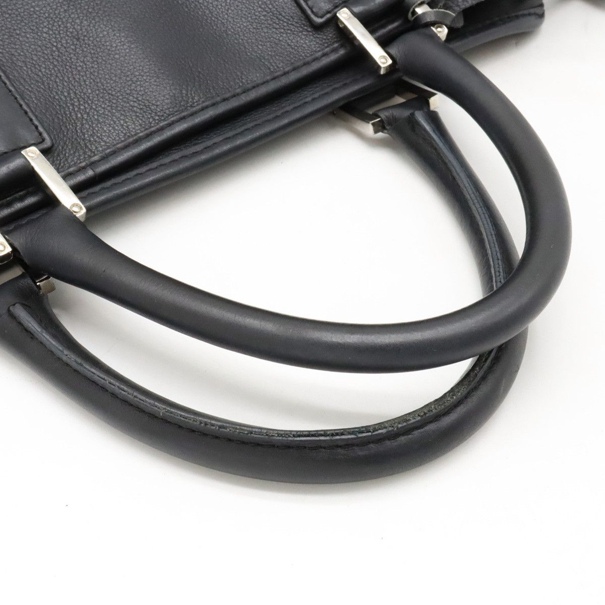 Loewe Loewe Loewe Leather Amazona 36 Handbag Black Leather Handbag in Very Good Condition Size ONE SIZE - 4 Thumbnail