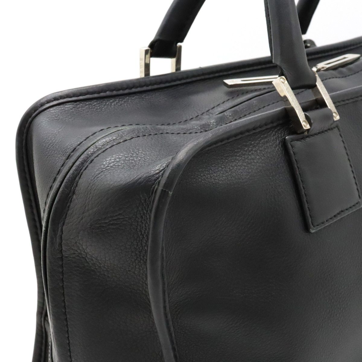 Loewe Loewe Loewe Leather Amazona 36 Handbag Black Leather Handbag in Very Good Condition Size ONE SIZE - 7 Thumbnail