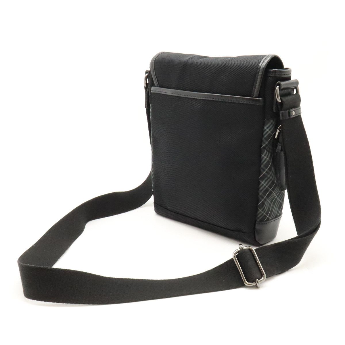 Burberry Burberry Burberry Black Label Nylon Canvas Leather Shoulder Bag Canvas Crossbody Bag in Very Good Condition Size ONE SIZE - 2 Thumbnail