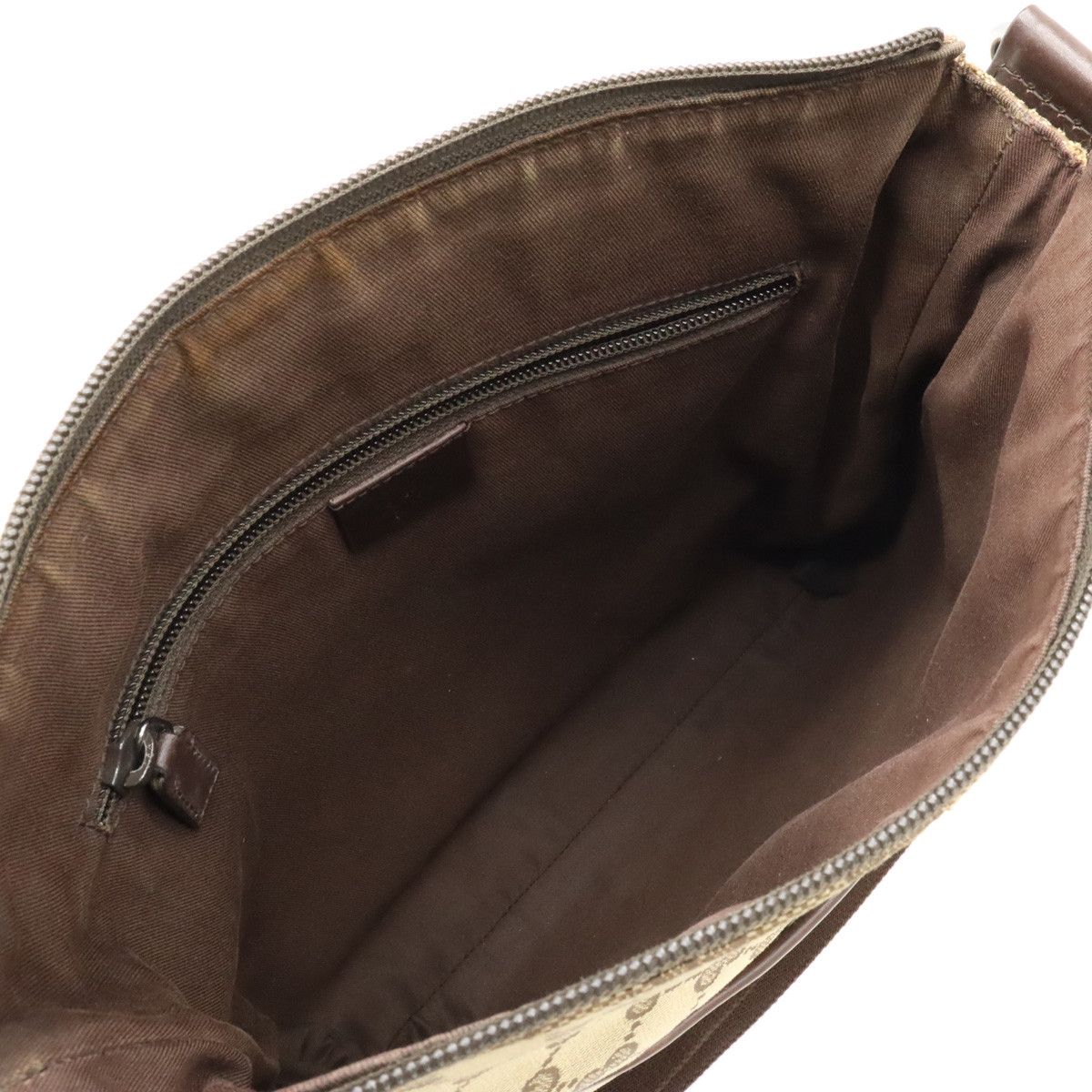 Gucci Gucci Gucci GG Canvas Leather Shoulder Messenger Bag 145857 Canvas Crossbody Bag 145857 in Very Good Condition Size ONE SIZE - 5 Thumbnail