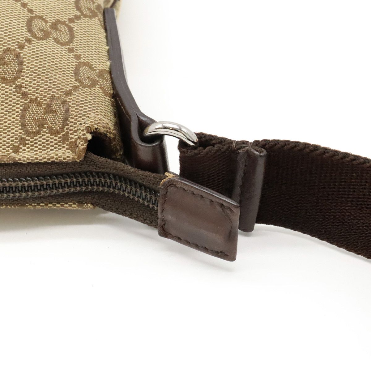 Gucci Gucci Gucci GG Canvas Leather Shoulder Messenger Bag 145857 Canvas Crossbody Bag 145857 in Very Good Condition Size ONE SIZE - 6 Thumbnail