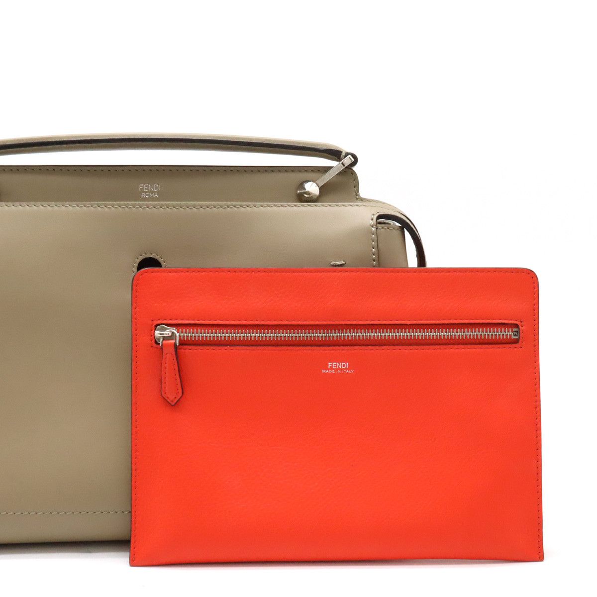Fendi Fendi Fendi Dotcom Leather Handbag 8BN293 Leather Handbag 8BN293 in Great Condition Size ONE SIZE - 9 Thumbnail