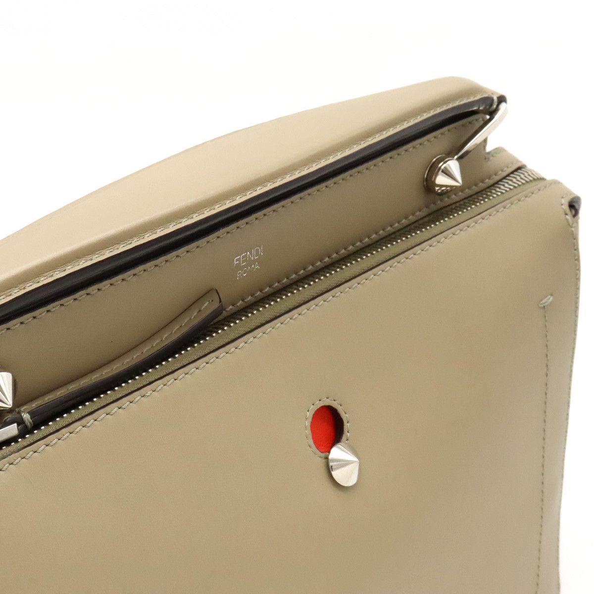 Fendi Fendi Fendi Dotcom Leather Handbag 8BN293 Leather Handbag 8BN293 in Great Condition Size ONE SIZE - 4 Thumbnail