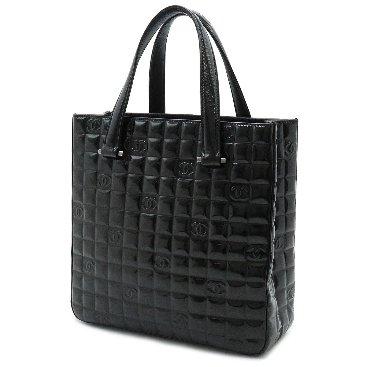 Chanel Chanel Chanel Patent Leather Chocobar Tote Bag A20131 Leather Handbag A20131 in Good Condition Size ONE SIZE - 2 Thumbnail