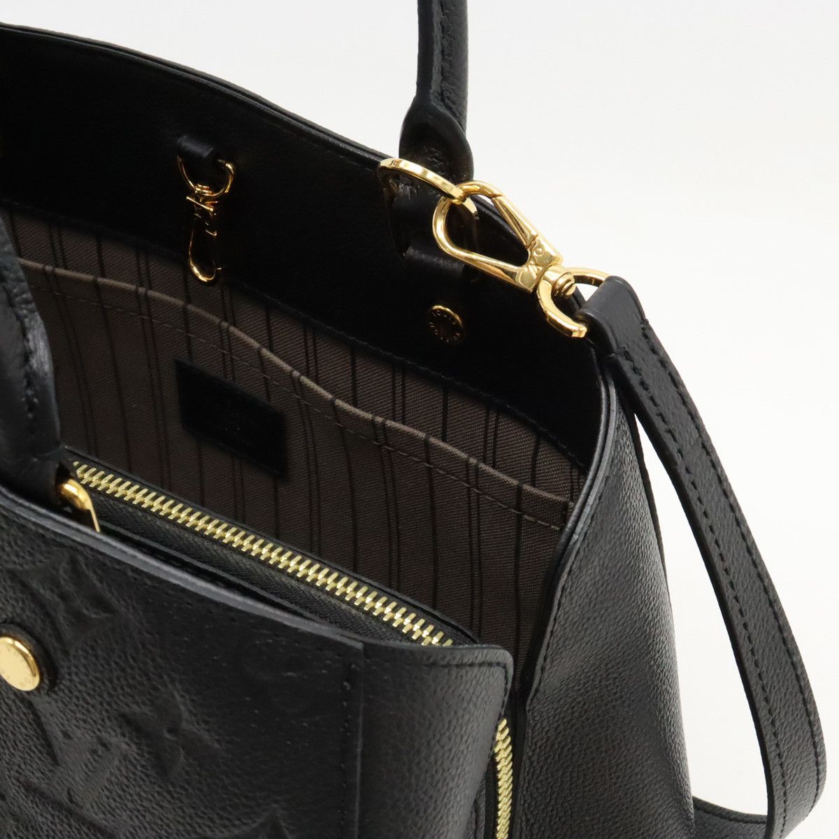 Louis Vuitton Louis Vuitton Louis Vuitton Monogram Empreinte Montaigne MM Handbag M41048 Leather Handbag M41048 in Great Condition Size ONE SIZE - 7 Thumbnail