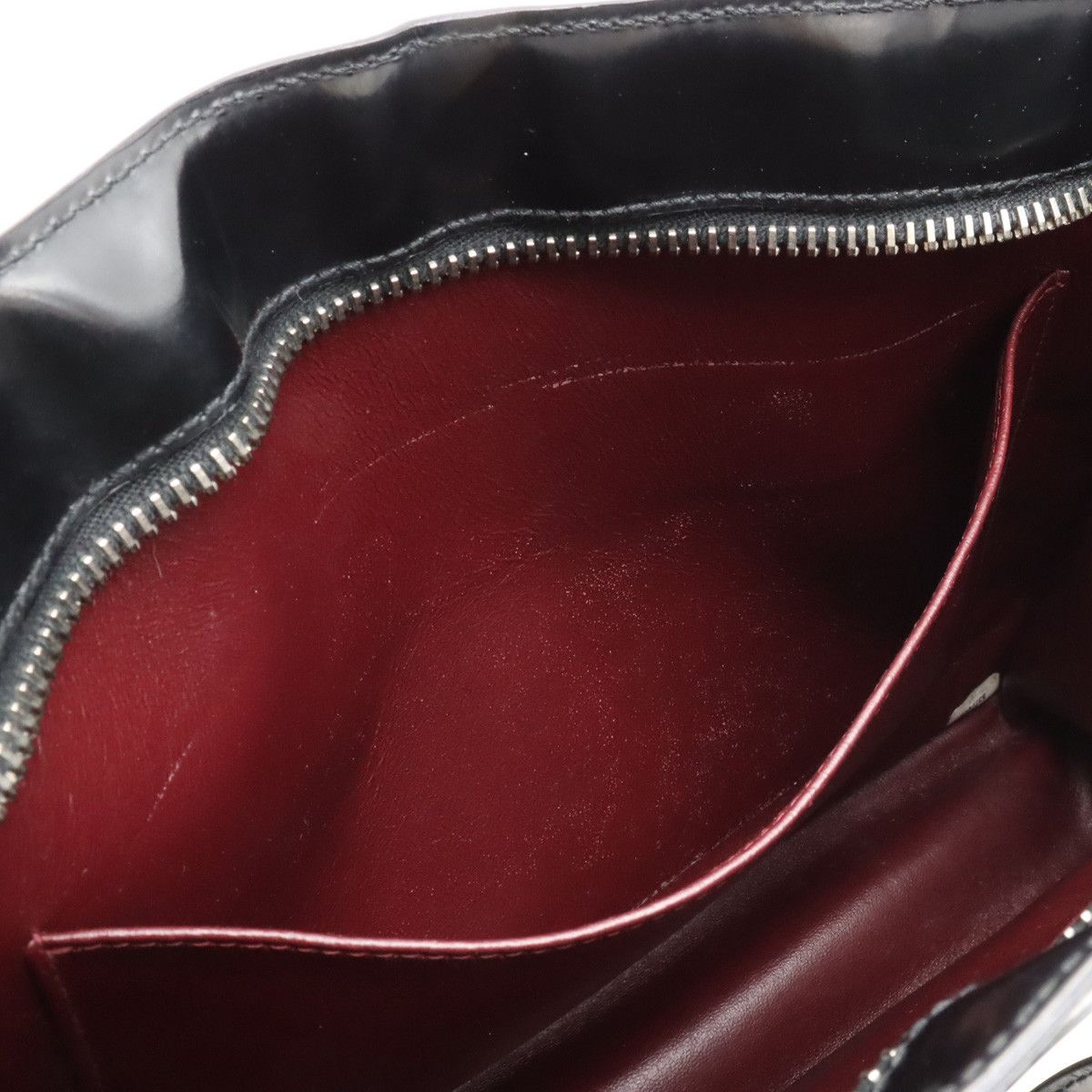 Chanel Chanel Chanel Coco Mark Logo Patent Leather Tote Bag Leather Tote Bag in Very Good Condition Size ONE SIZE - 6 Thumbnail