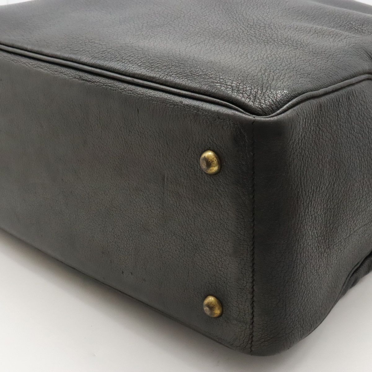 Hermes Hermes Hermes Gallop Leather Tote Bag Black Leather Tote Bag in Very Good Condition Size ONE SIZE - 3 Thumbnail