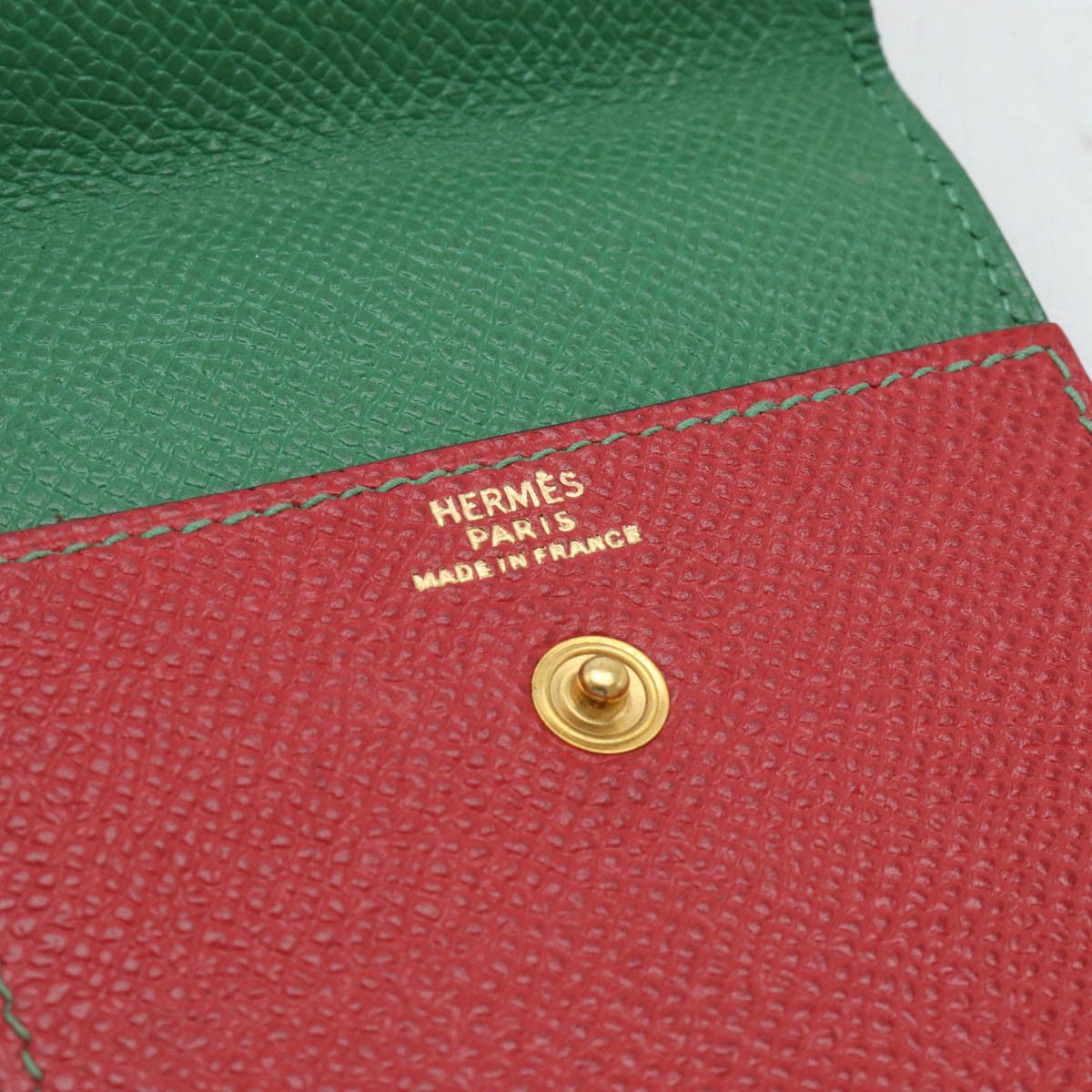 Hermes Hermes Hermes Arazif Post-it Case Notebook Cover Red Green Gold Leather Notebook Cover in Great Condition Size ONE SIZE - 7 Thumbnail