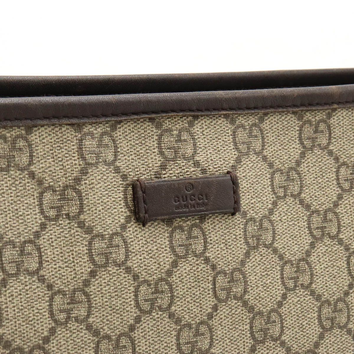 Gucci Gucci Gucci GG Supreme PVC/Leather Shoulder Bag 388924 Canvas Crossbody Bag 388924 in Good Condition Size ONE SIZE - 8 Thumbnail
