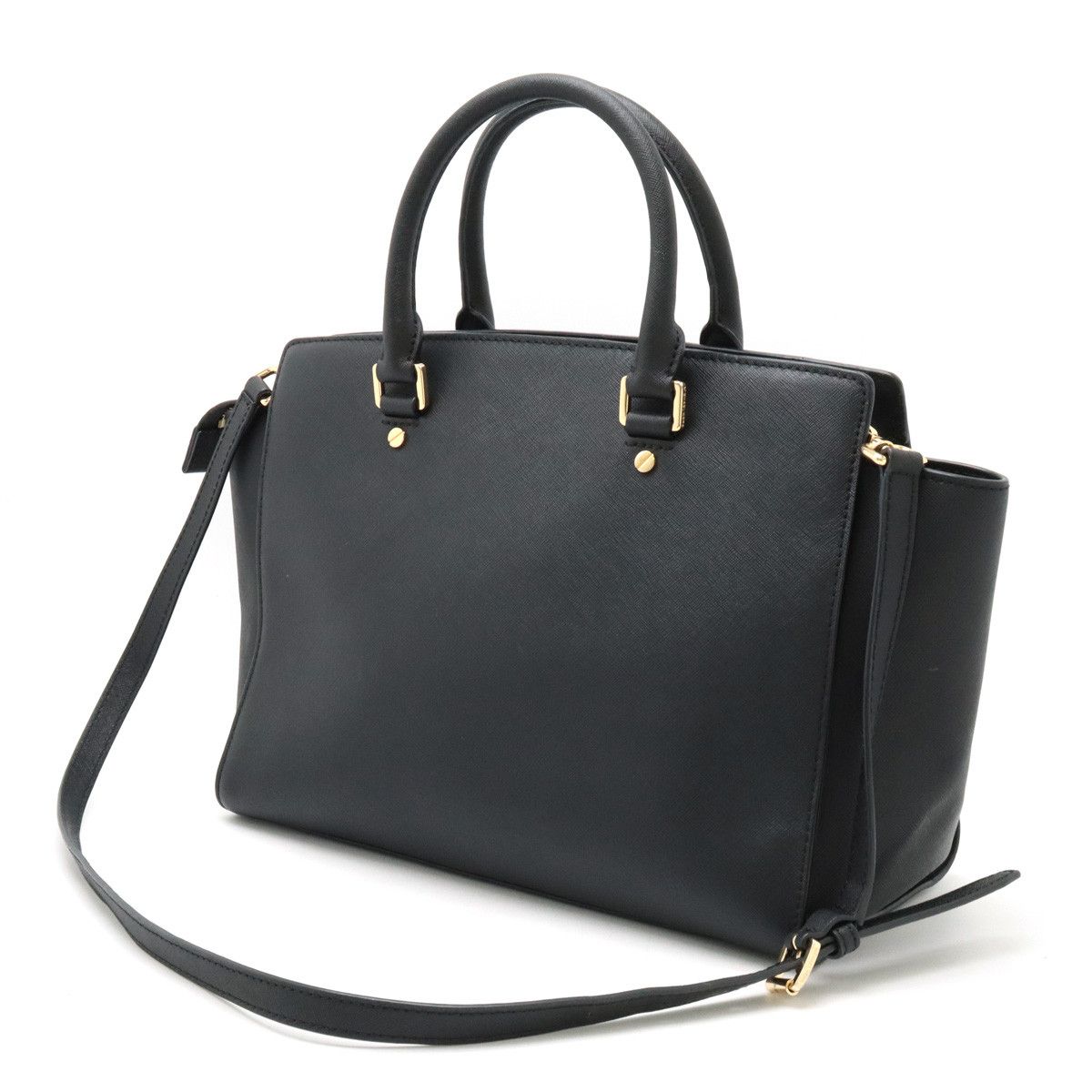 Michael Kors Michael Kors Michael Kors Selma Leather Handbag 2WAY Black Leather Handbag in Great Condition Size ONE SIZE - 2 Thumbnail