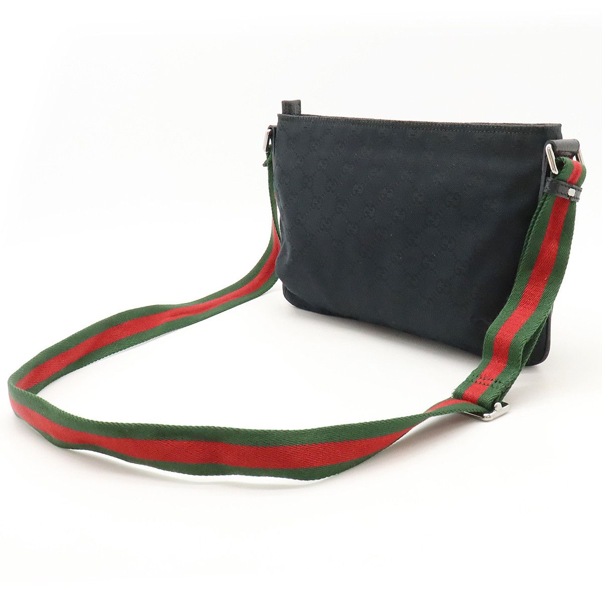 Gucci Gucci Gucci GG Canvas Leather Shoulder Bag 189749 Canvas Crossbody Bag 189749 in Very Good Condition Size ONE SIZE - 2 Thumbnail