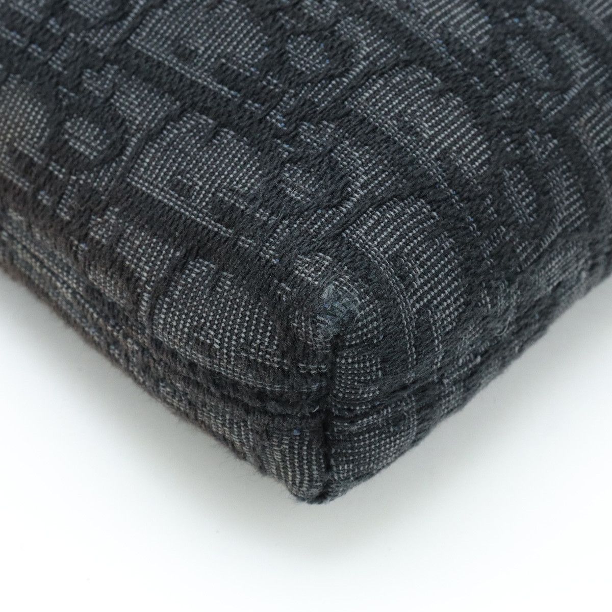 Dior Dior Dior Oblique Jacquard Leather Clutch Bag 2OBCA251YSE_H03E Canvas Clutch Bag 2OBCA251YSE_H03E in Very Good Condition Size ONE SIZE - 3 Thumbnail
