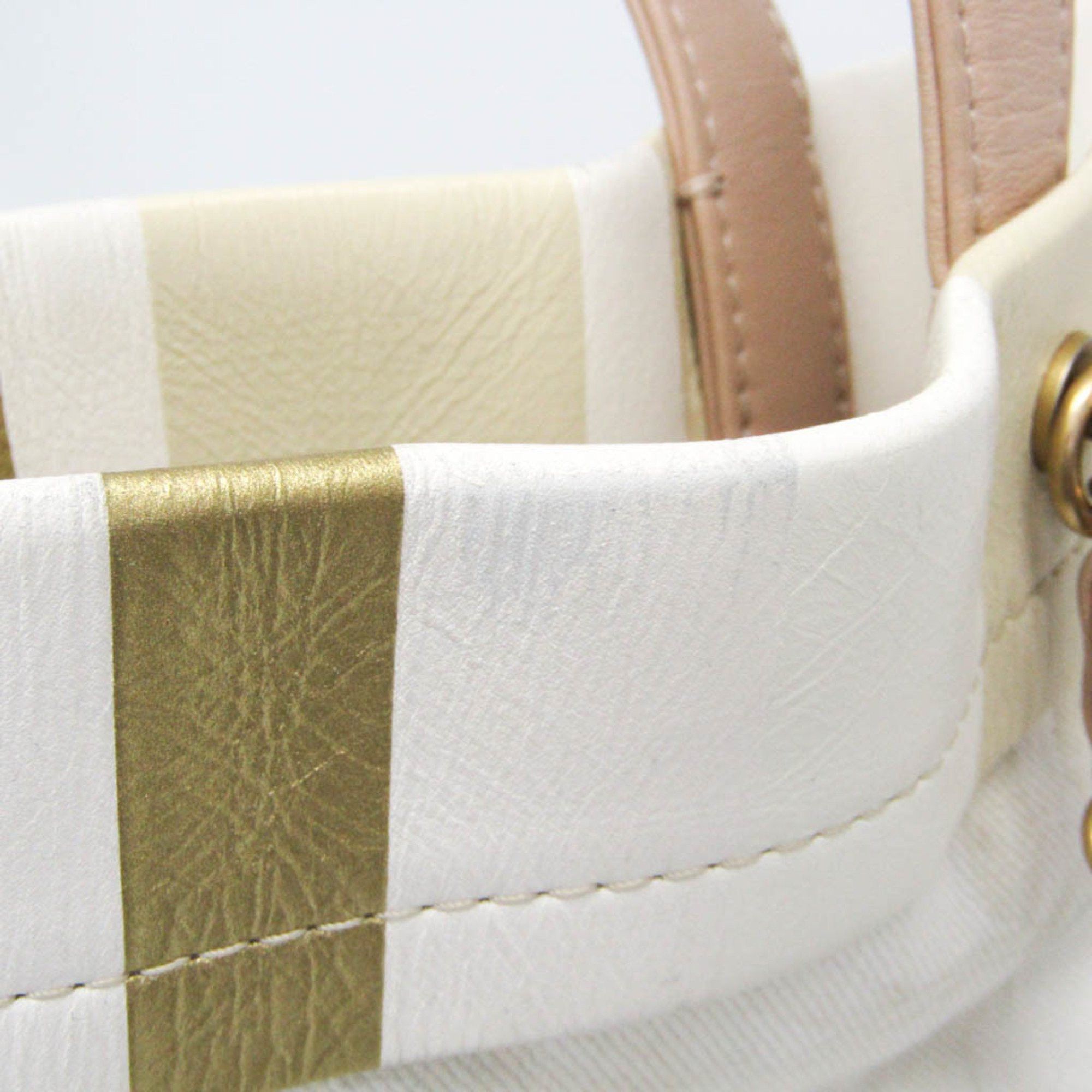 Chanel - Beige Canvas Tote Bag (Pre-Owned) Size ONE SIZE - 9 Thumbnail