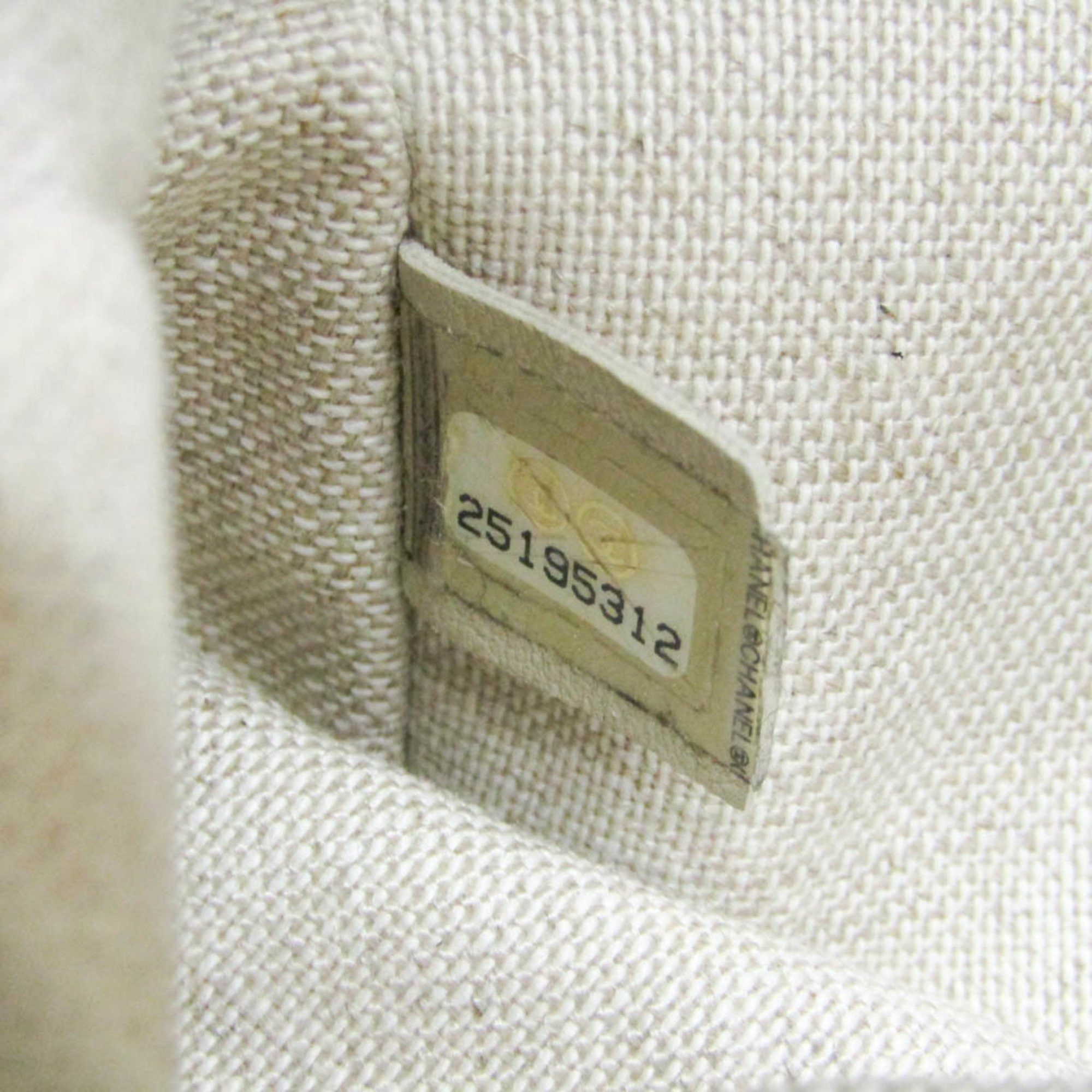Chanel - Beige Canvas Tote Bag (Pre-Owned) Size ONE SIZE - 5 Thumbnail
