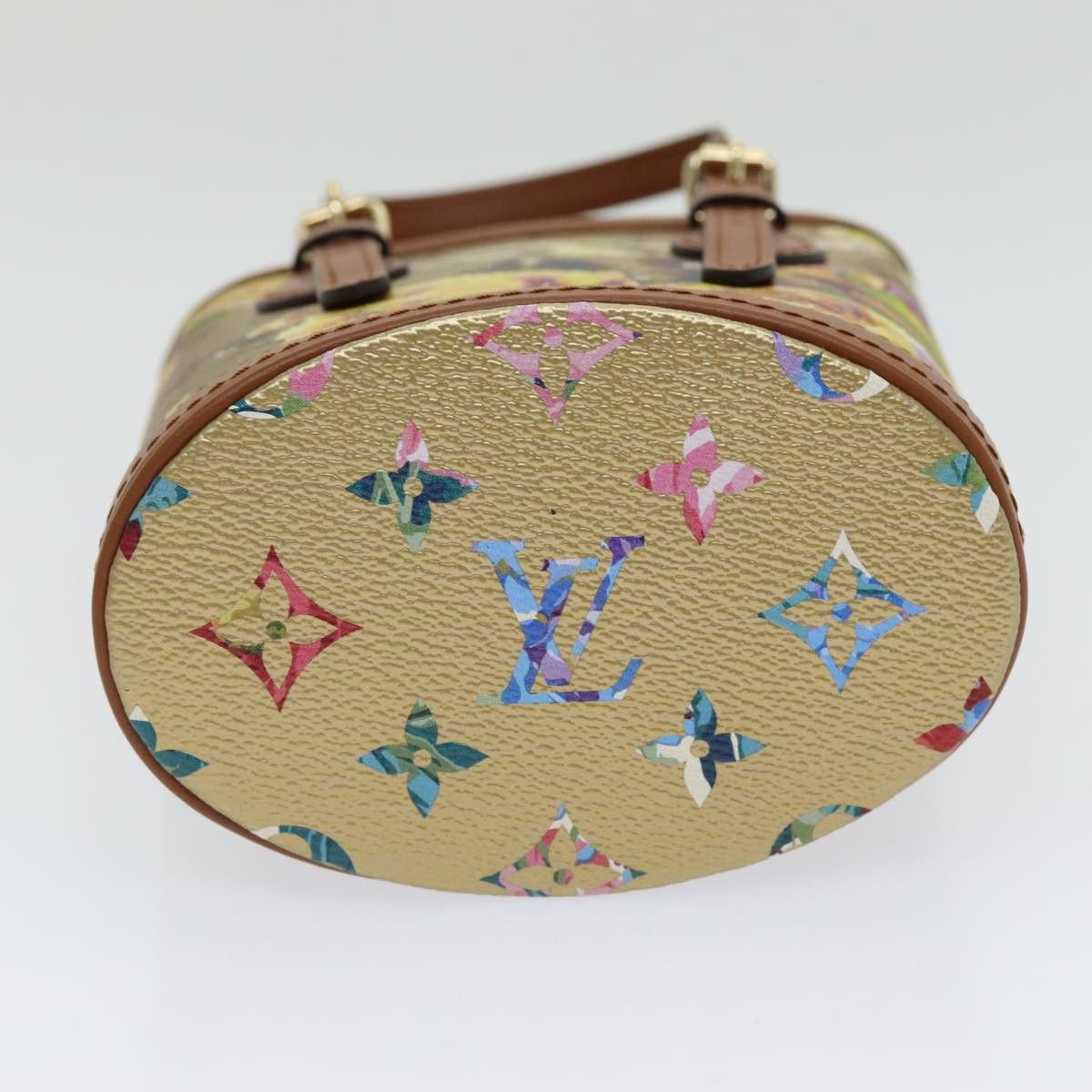 Louis Vuitton Bucket Beige Canvas Shoulder Bag (Pre-Owned) Size ONE SIZE - 3 Thumbnail