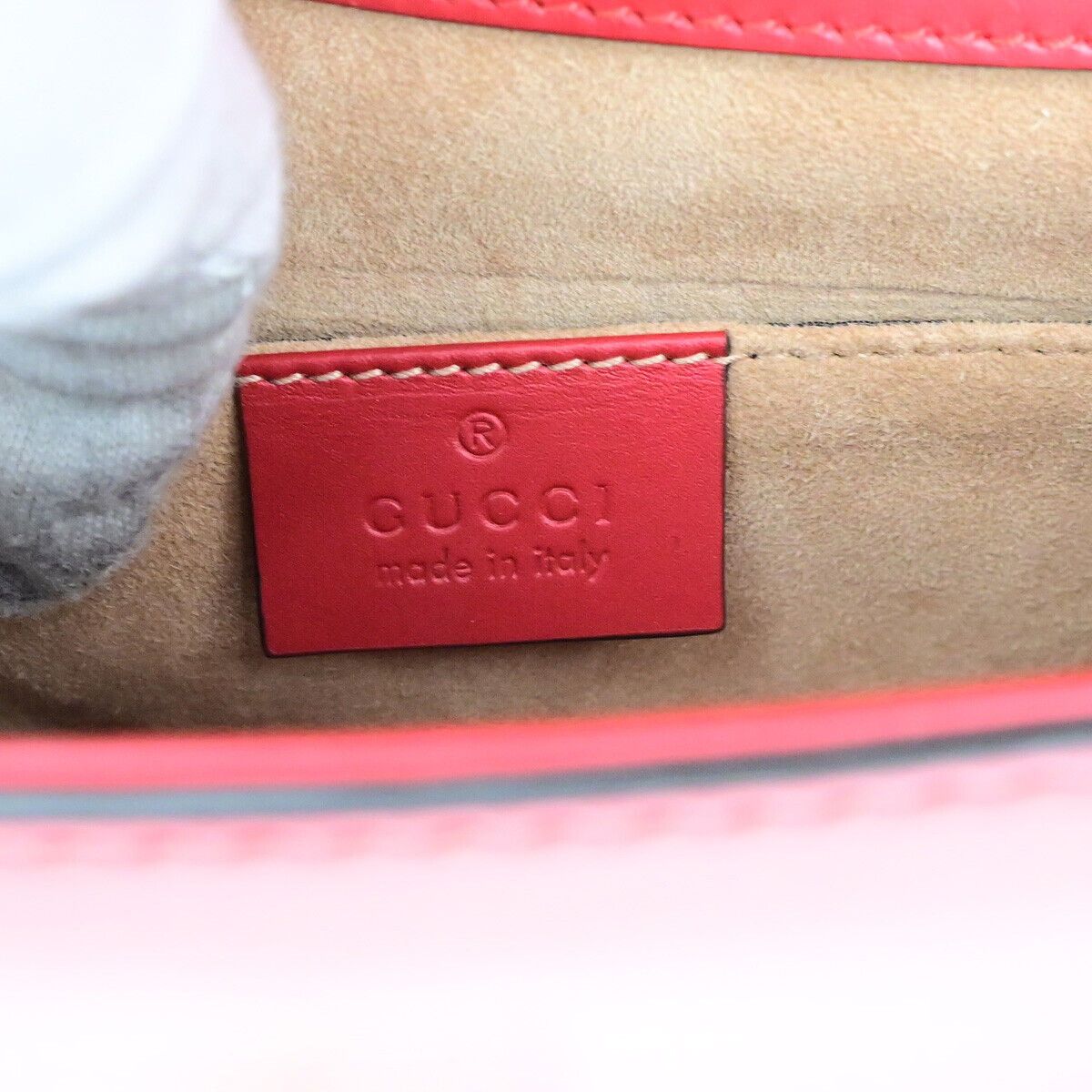 Gucci Sylvie Red Leather Shoulder Bag (Pre-Owned) Size ONE SIZE - 6 Thumbnail