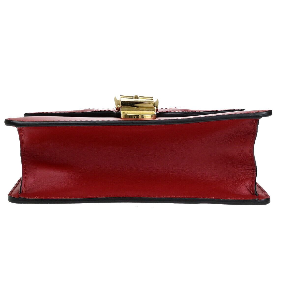 Gucci Sylvie Red Leather Shoulder Bag (Pre-Owned) Size ONE SIZE - 3 Thumbnail