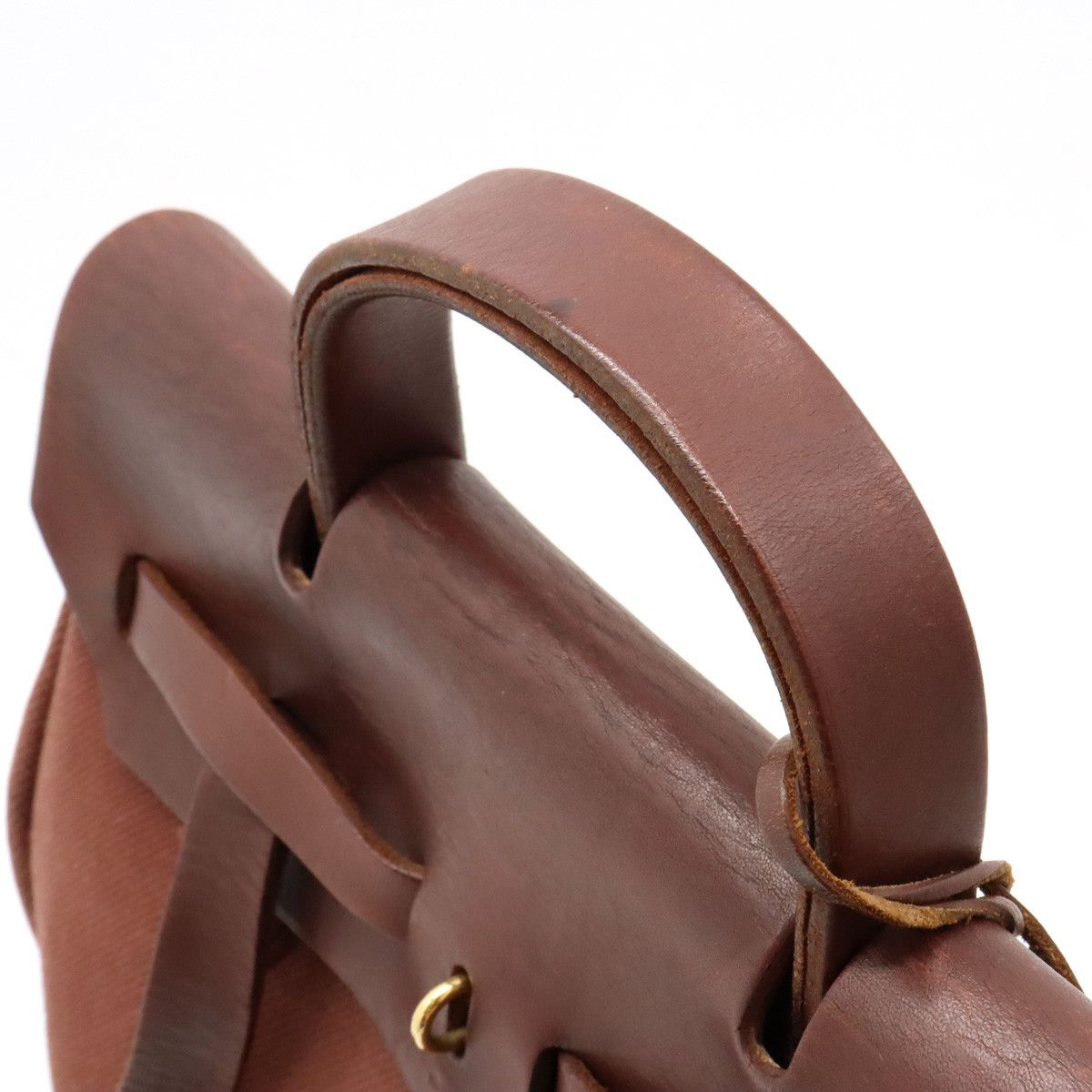 Hermes Hermes Hermes Canvas/Leather Aile Bag Ad PM Backpack 2WAY Canvas Backpack in Good Condition Size ONE SIZE - 5 Thumbnail