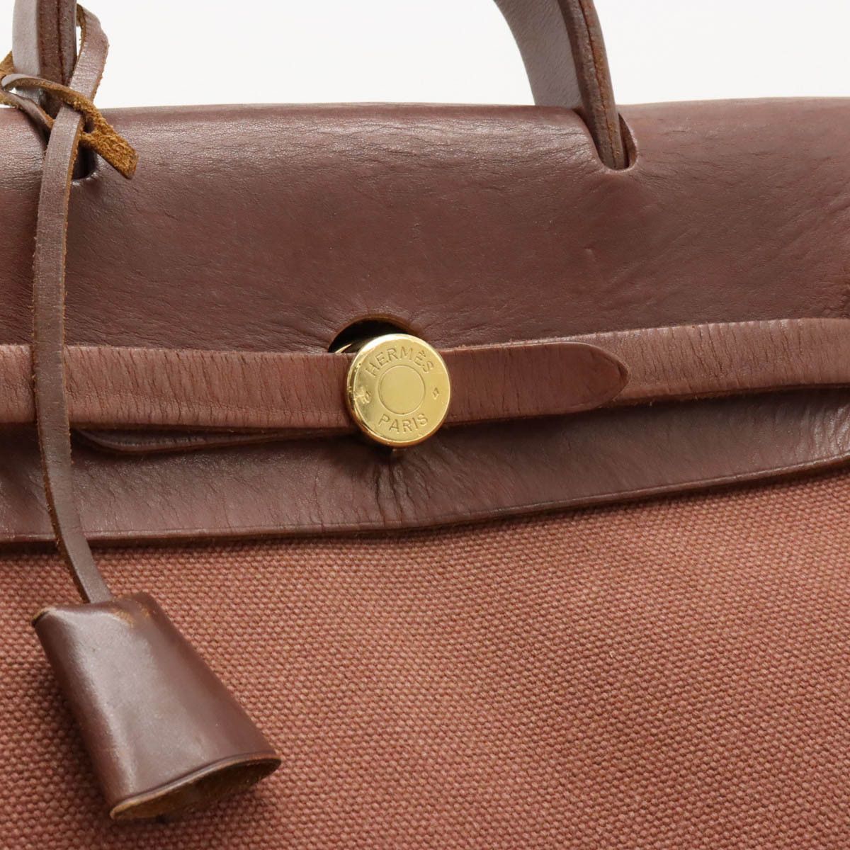 Hermes Hermes Hermes Canvas/Leather Aile Bag Ad PM Backpack 2WAY Canvas Backpack in Good Condition Size ONE SIZE - 8 Thumbnail