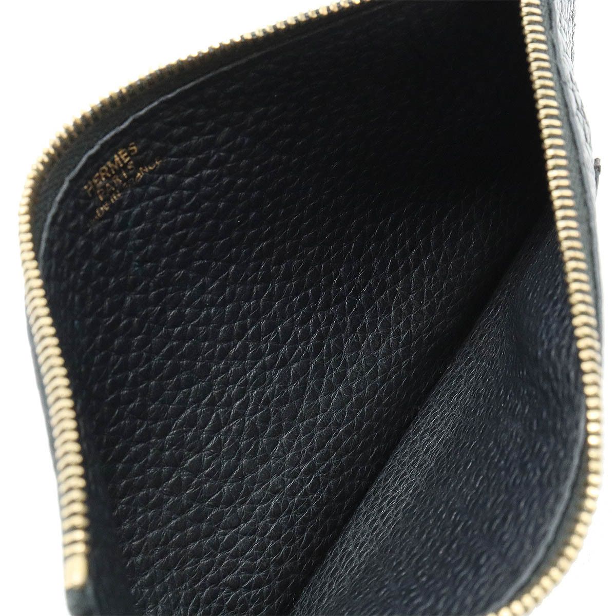 Hermes Hermes Hermes Dogon Duo GM Bifold Long Wallet Black Leather Leather Long Wallet in Good Condition Size ONE SIZE - 7 Thumbnail