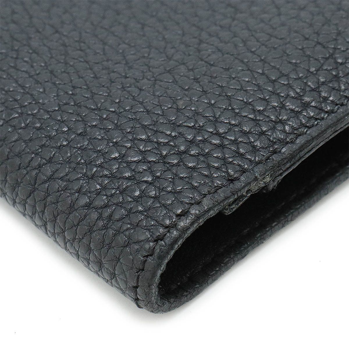 Hermes Hermes Hermes Dogon Duo GM Bifold Long Wallet Black Leather Leather Long Wallet in Good Condition Size ONE SIZE - 3 Thumbnail