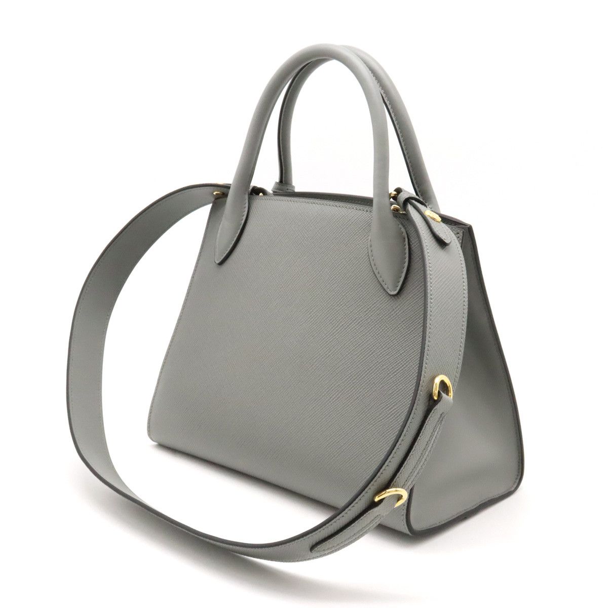 Prada Prada Prada Monochrome Small Leather Handbag 1BA156 Leather Handbag 1BA156 Size ONE SIZE - 2 Thumbnail