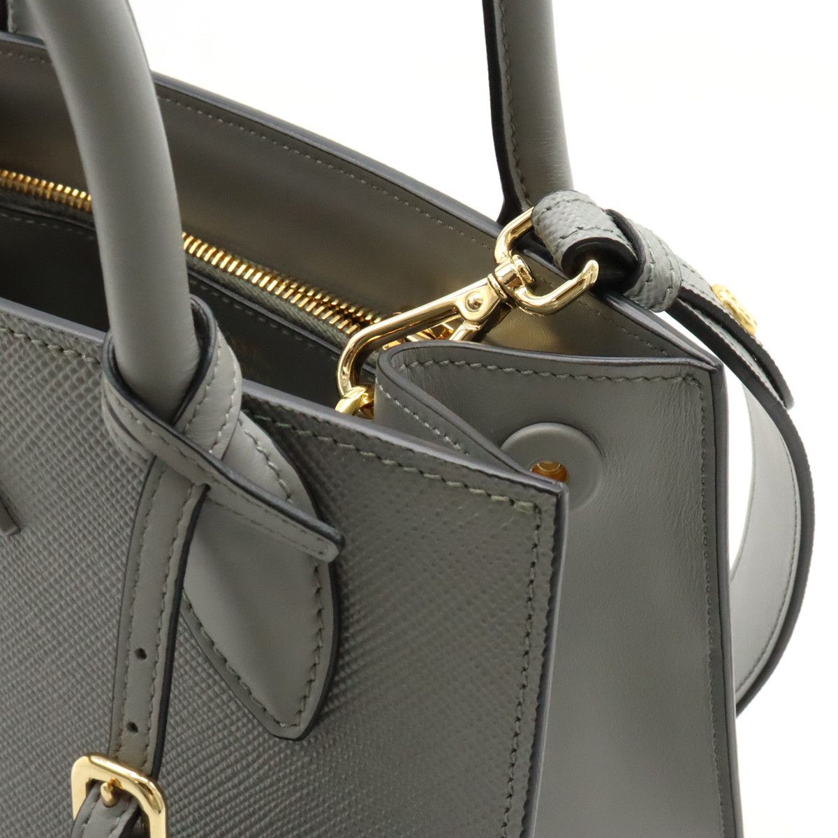 Prada Prada Prada Monochrome Small Leather Handbag 1BA156 Leather Handbag 1BA156 Size ONE SIZE - 6 Thumbnail