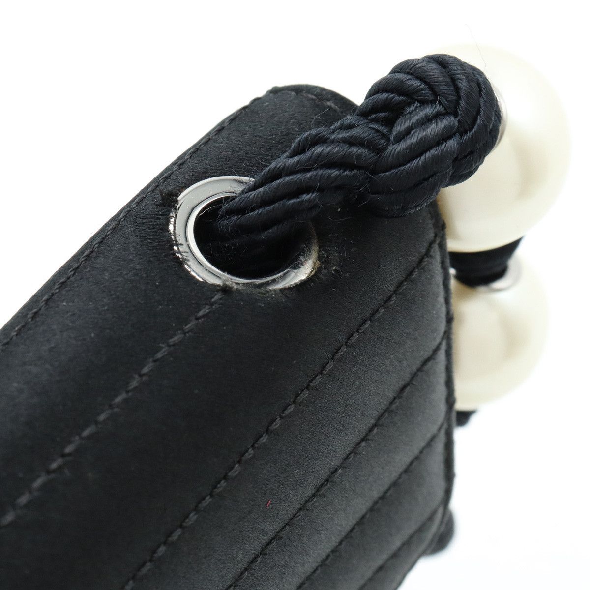 Chanel Chanel Chanel Coco Pearl Satin Shoulder Bag Canvas Crossbody Bag in Great Condition Size ONE SIZE - 9 Thumbnail