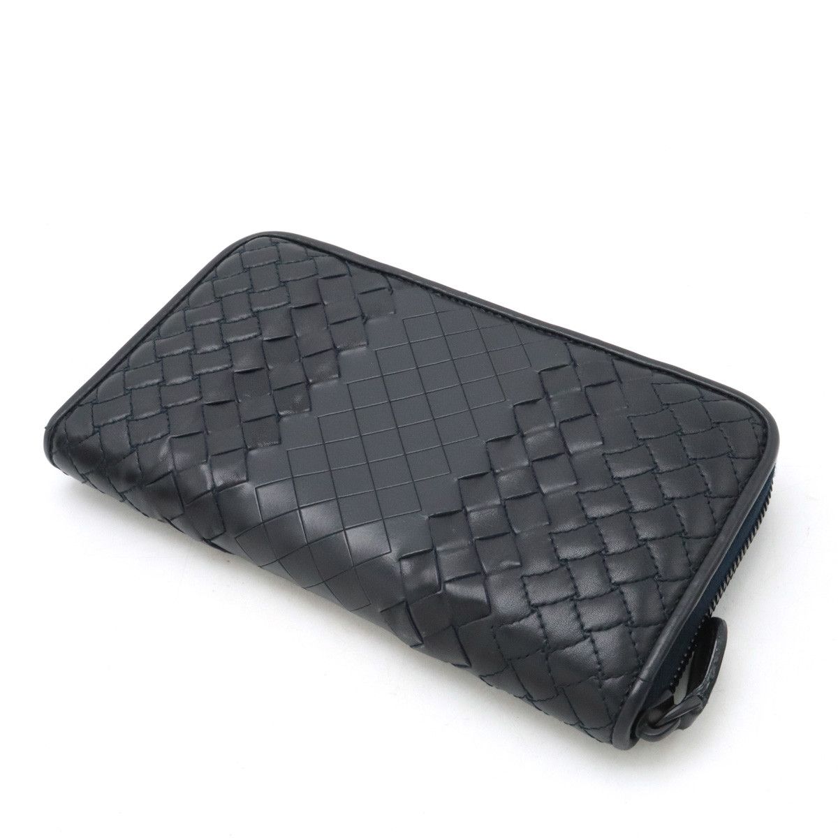 Bottega Veneta Bottega Veneta Bottega Veneta Leather Intrecciato Zip-Around Wallet 114076 Leather Long Wallet 114076 in Great Condition Size ONE SIZE - 2 Thumbnail