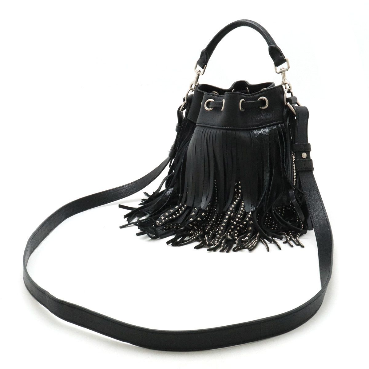 Yves Saint Laurent Yves Saint Laurent Yves Saint Laurent Leather Emmanuel 2-Way Handbag 357603 Leather Handbag 357603 in Great Condition Size ONE SIZE - 2 Thumbnail