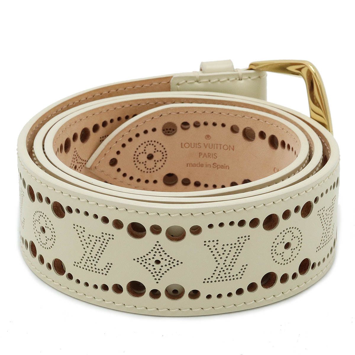 Louis Vuitton Louis Vuitton Louis Vuitton Leather Phoenix Belt M9680U Leather Belt M9680U in Great Condition Size ONE SIZE - 2 Thumbnail