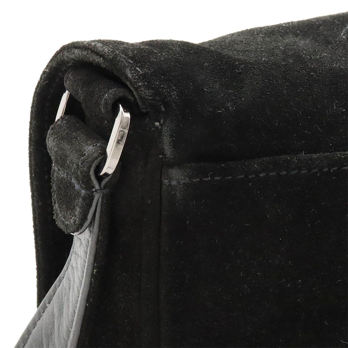 Chanel Chanel Chanel Suede Triple Coco Mark Shoulder Messenger Bag Leather Crossbody Bag in Very Good Condition Size ONE SIZE - 6 Thumbnail