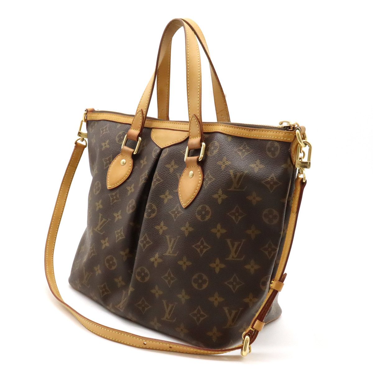 Louis Vuitton Louis Vuitton Louis Vuitton Monogram Palermo PM Tote Bag M40145 Canvas Tote Bag M40145 in Good Condition Size ONE SIZE - 2 Thumbnail