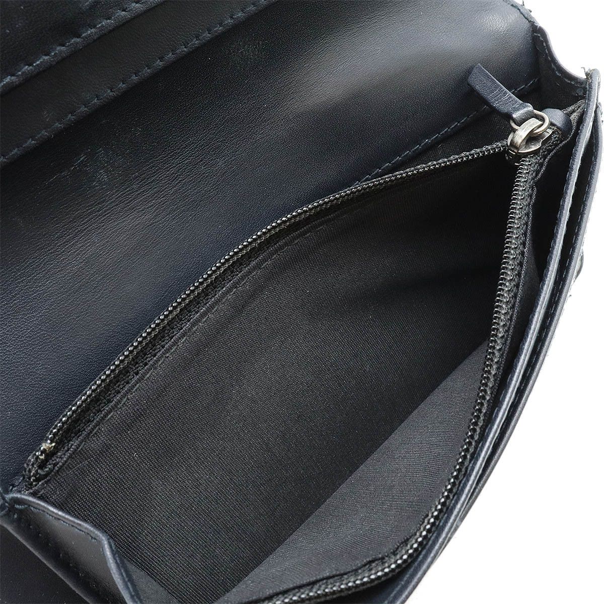 Chanel Chanel Chanel Boy Matelasse Velour Long Wallet Dark Navy A80285 Leather Long Wallet A80285 in Very Good Condition Size ONE SIZE - 5 Thumbnail