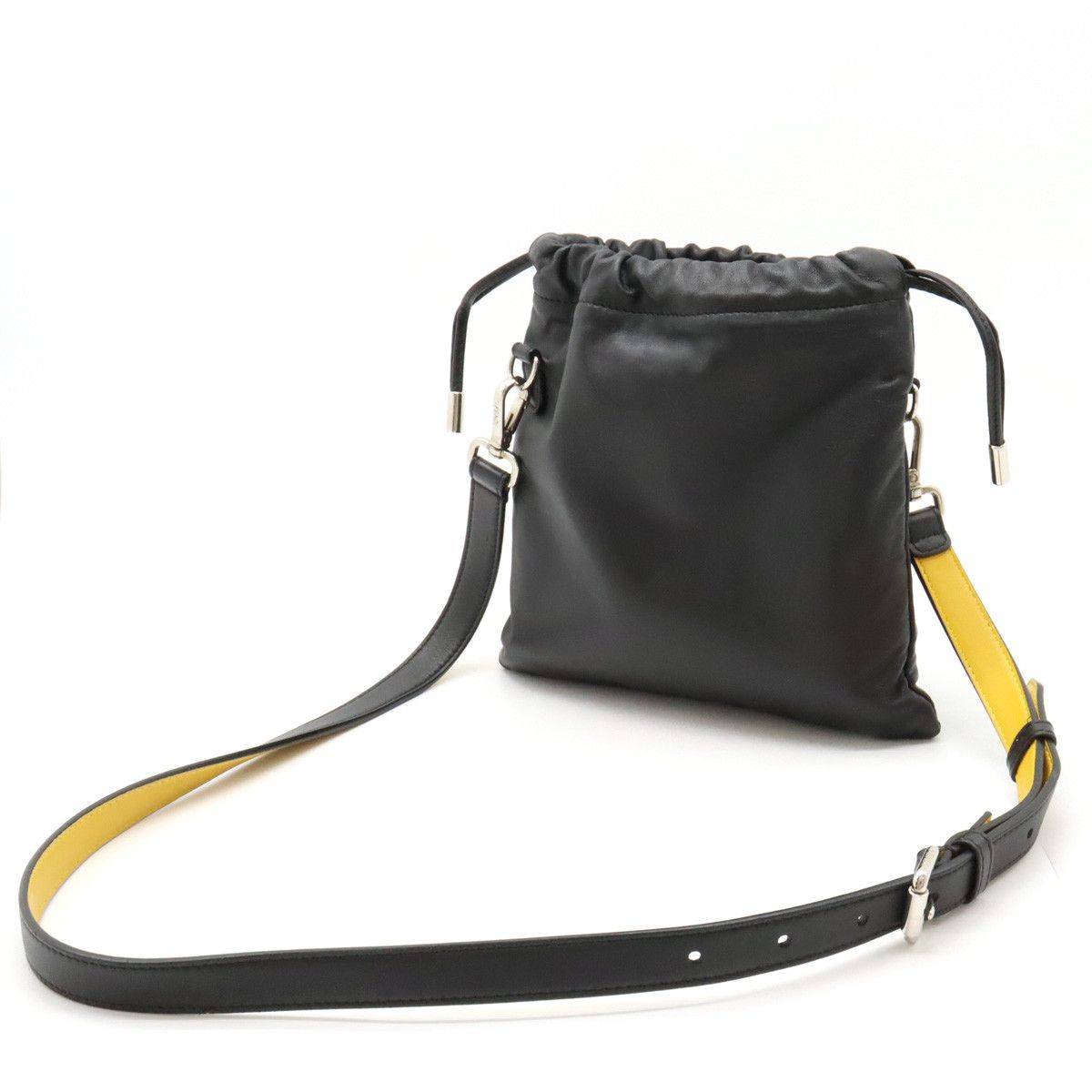 Fendi Fendi Fendi Leather Logo Small Pouch Shoulder Bag 7VA510 Leather Crossbody Bag 7VA510 in Very Good Condition Size ONE SIZE - 2 Thumbnail