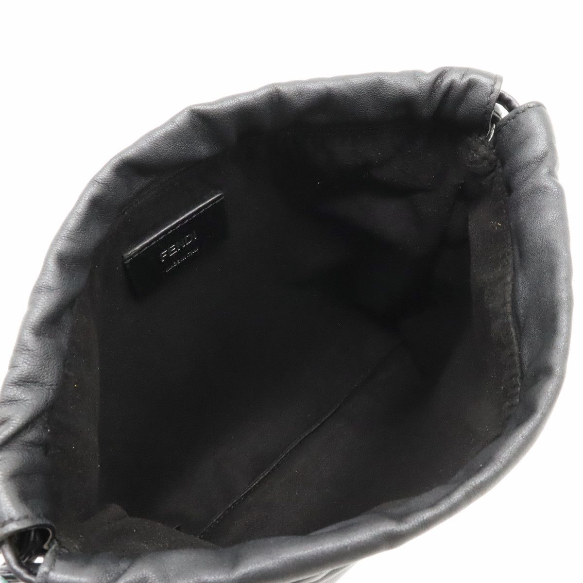 Fendi Fendi Fendi Leather Logo Small Pouch Shoulder Bag 7VA510 Leather Crossbody Bag 7VA510 in Very Good Condition Size ONE SIZE - 5 Thumbnail