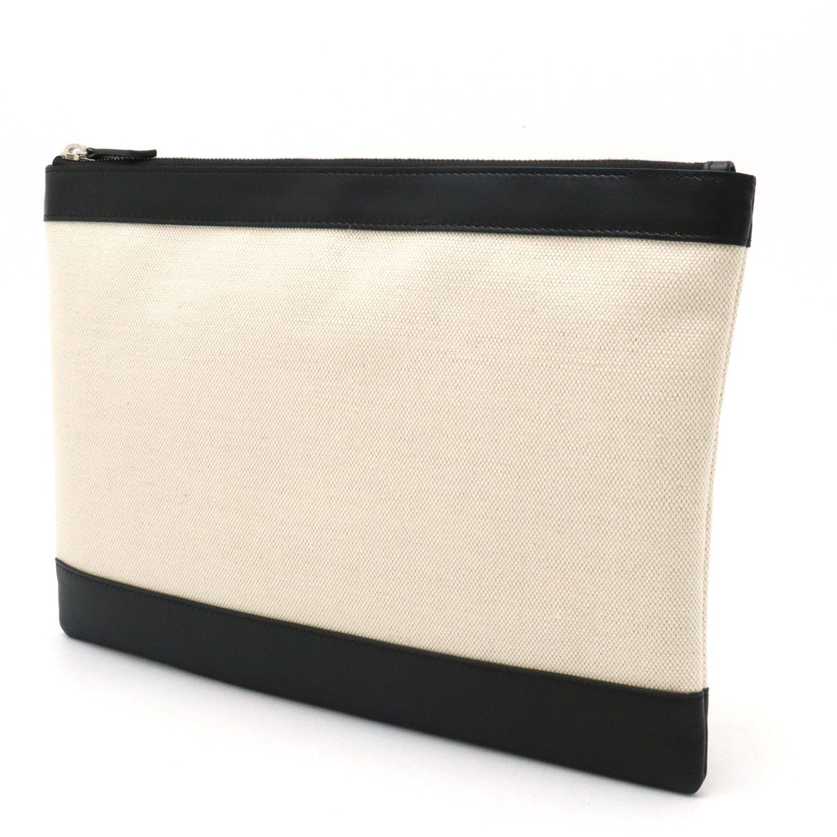 Balenciaga Balenciaga Balenciaga Canvas/Leather Clip M Clutch Bag 373834 Canvas Clutch Bag 373834 in Great Condition Size ONE SIZE - 2 Thumbnail