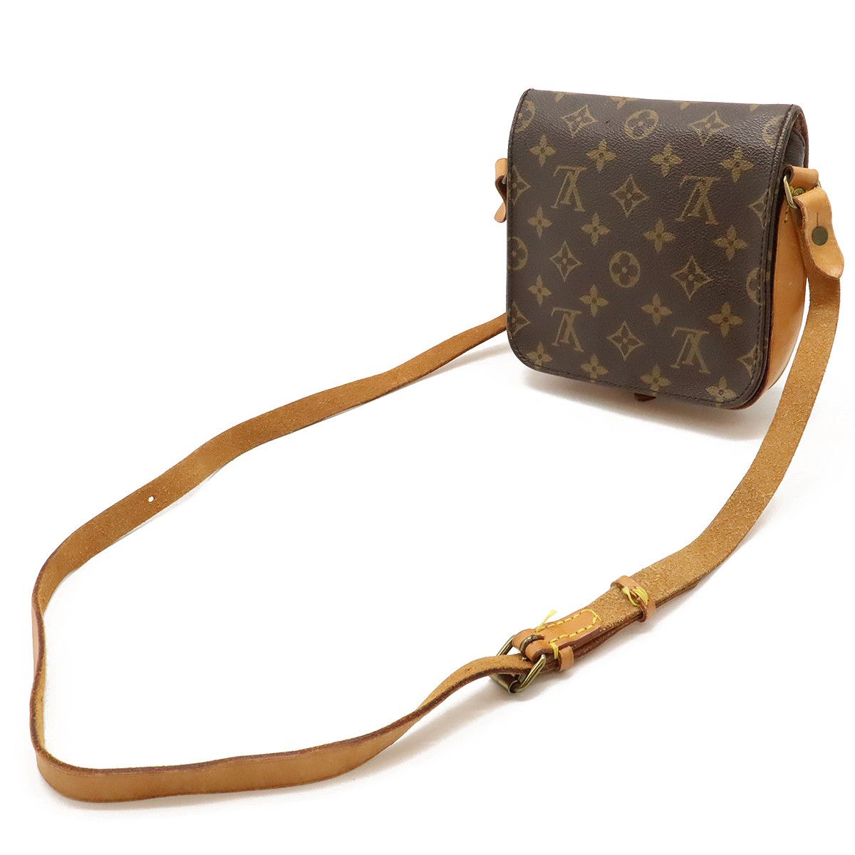 Louis Vuitton Louis Vuitton Louis Vuitton Monogram Mini Cartouchiere 16 PM Shoulder Bag M51254 Canvas Crossbody Bag M51254 in Good Condition Size ONE SIZE - 2 Thumbnail