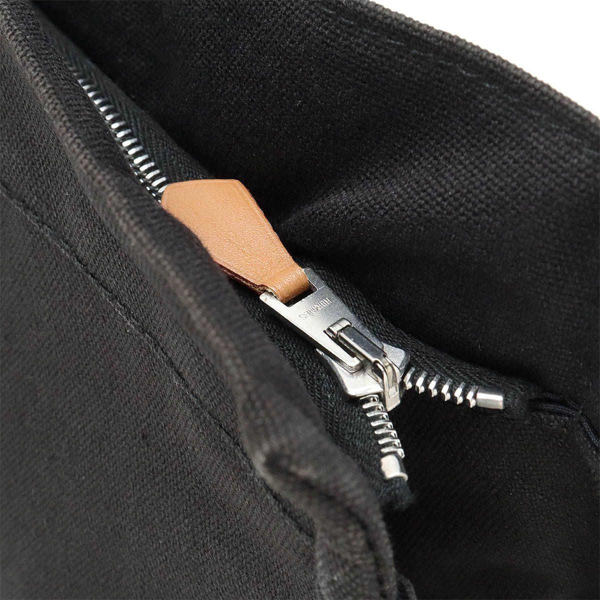 Hermes Hermes Hermes Canvas/Leather Clutch Bag Canvas Clutch Bag in Very Good Condition Size ONE SIZE - 4 Thumbnail