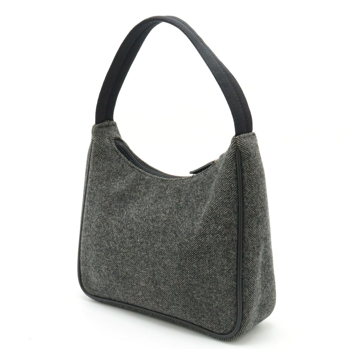 Prada Prada Prada Wool/Nylon Accessory Pouch Handbag MV515 Canvas Handbag MV515 in Great Condition Size ONE SIZE - 2 Thumbnail