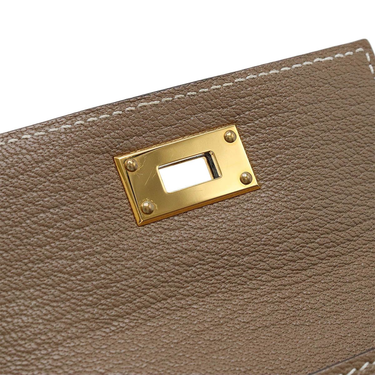 Hermes Hermes Hermes Chevre Kelly Pocket Compact Coin Case Leather Coin Case in Very Good Condition Size ONE SIZE - 5 Thumbnail