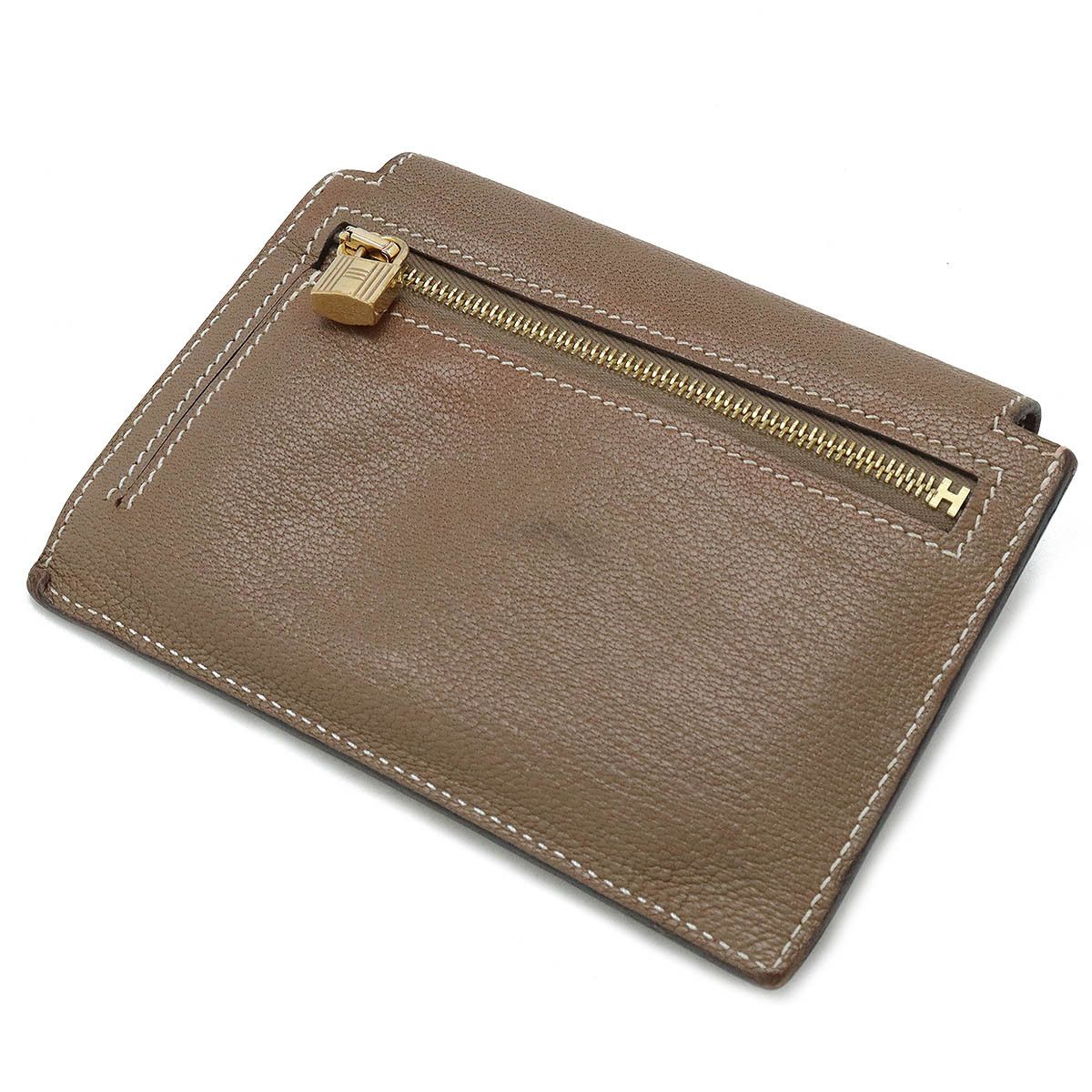 Hermes Hermes Hermes Chevre Kelly Pocket Compact Coin Case Leather Coin Case in Very Good Condition Size ONE SIZE - 2 Thumbnail