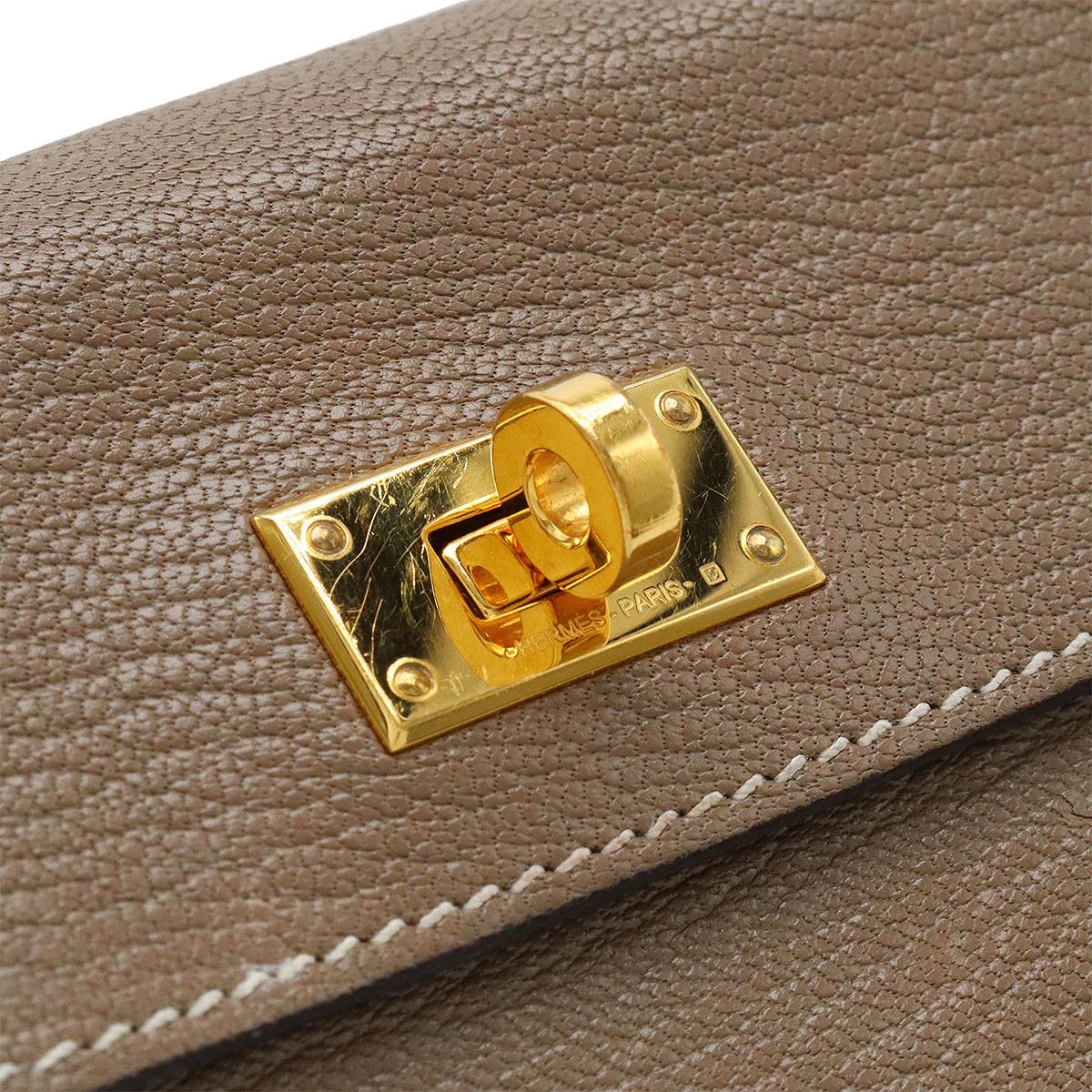 Hermes Hermes Hermes Chevre Kelly Pocket Compact Coin Case Leather Coin Case in Very Good Condition Size ONE SIZE - 7 Thumbnail